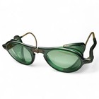 Antique Willson 3 Green Round Safety Goggles 1930s Vintage Glasses 23