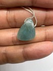 Natural Grandidierite Pendant 11 57 Ct   Side Drilled Blue Green Gemstone