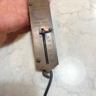 Vintage antique Chatillon s Improved Spring Balance 25 Lb  Scale Brass W hook