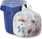 Clear 45 Gallon Trash Bags 40  X 46  - Industrial Strength  Usa Made  100 Pack