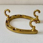 Vintage Brass Horseshoe Wall Key Hook Made In England Equestrian Decor Goebel