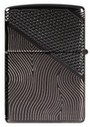 Zippo Z Crystal Design Armor   Texture High Polish Black Multicut Design 46928