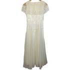 Traditional Bridal Wedding Dress Gown Ivory Delicate Elegance Lined Floral Lace