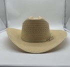 Vintage Boots   Saddle Straw Cowboy Hat Size 7 Usa