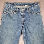 Vintage Levis 550 Jeans Boys 32x27 18 Husky Blue Relaxed Fit Tapered Denim