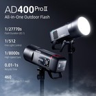 Godox Ad400 Pro Ad400pro Ii 400ws Ttl Hss Outdoor Flash 30w Bi-color 2800k-6000k