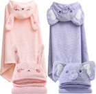 2 Pack Hooded Towels For Toddlers - Thick 55  X 27 5  Baby Bath Towel Set For   