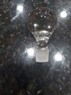 Decanter Clear Glass With Bulbous Bottle And Matching Stopper