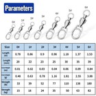 Ball Bearing Fishing Swivel Fast Snap Split Ring 33-220lb Quick Clip Connector