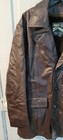 Montgomery Ward Mens Size 42t 100  Cowhide Leather Exterior Vintage Brown Jacket