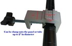 Strong C-clamp Adapter Converter Pop Up Tension Booth Display Light Led Panel 