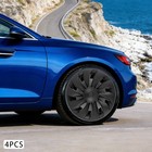 4 Pcs set Matte Black 19   Hubcaps For The 2025-2026 Tesla Model Y Juniper New