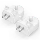 2-pack Wall Outlet Charger For Electric Toothbrush   Direct Plug-in Base  Waterp