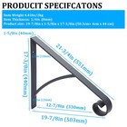 For 1-2 Steps Wall Mount Hand Rail Bar Steel Grab Rail Handrail Railing