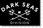 Dark Seas Division Surf Die Cut Sticker Decals 10  X 5 7  Surfboards