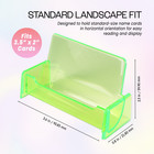 Hq Acrylic Plastic Business Name Card Holder Display Stand  clear Green 