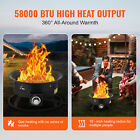 Propane Fire Pit 19    Outdoor Portable Gas Fire Pit For Heating 58000 Btu