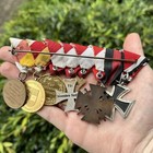 Original Post Wwii 1957 8-place German Iron Cross 2nd Class Medal Bar Ribbon Bar