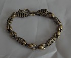Vintage Style Brass Pure Copper Cool Dragon Head Statue Men Bracelet