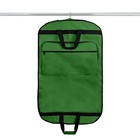 39  Business Garment Bag Cover Suits Dresses Clothing Foldable Pocket Dark Green