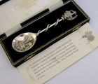 Heavy 90g Prince Charles Sterling Silver Investiture Spoon 1969 Royalty Cased