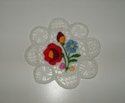 Budapest Hungary Small Embroidery Piece  Kempinski Hotel Corvinus  Pre-owned