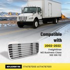 Chrome Bumper Grille W bug Screen For 2002-22 Freightliner M2 Class 100 106 112