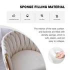 Beige Velvet Bar Stools Set Of 4 - Modern Swivel Counter Height Chairs