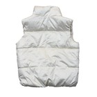 Old Navy Girls Puffer Vest Jacket Xl 14-16 White Water Resistant Full Zip Quilte