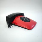 Telemax Princess Red Black Button Touch Telephone Corded Vintage Retro Phone