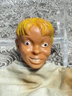 Rare Vintage 1950s Hand Puppet Waxy Rubber Head Tv Character Toy Mid Century Mcm