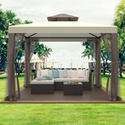 Outdoor Patio Gazebo 10x10 Pop Up Heavy Duty Canopy Tent For Backyard   garden