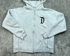 Disneyland Hoodie Adult Small Heather Gray Full Zip Spirit Jersey Sweater Parks