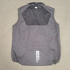 Sugoi Versa Cycling Vest Mens Small Gray Full Zip Mesh Back Reflective