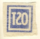 Ww2 Ost     Volunteer Printed Shield Patch Light  Blue Thin Cloth