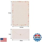 Stationery Letter Paper And Envelopes Set  60 Sheets Cute Letter Writing Pape