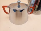 Vintage Selecta Paris Chrome Mcm Teapot   Sugar Bowl Bakelite Handles Art Deco