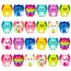 24 Pack Axolotl Slow Squishy Toys Soft Stress Relief Small  Multicolor