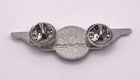 Alaska Airlines Wings Pin Silver Tone Blue Logo Aviation Air Travel Airplane