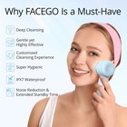 3 Levels Facial Cleansing Brush Rechargeable Electric Face Scrubber Exfoliator