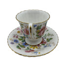 Paragon Demitasse Tea Cup Saucer To Her Majesty Queen England Queens Garden 4 Oz