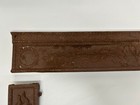 Antique Victorian 3 Pc Cast Iron Ornate Fireplace Hearth Surround 316 Torch