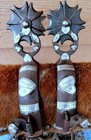 Heart Band Cut Out Shank Fancy Rowels Tim Hunter Cowboy Buckaroo Horse Spurs