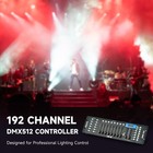 192 Dmx 512 Stage Dj Light Controller Lighting Mixer Board Console For Light    