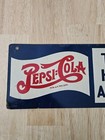 Rare 1950s Pepsi Cola Take Home Carton Painted Metal Sign Pop Dew Coke Crush Gas