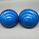 Vintage Spinning Top Tin Toy Skk Japan 2x Tops Lot Race Car 50-60s 