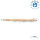 Wooden Baluster Spindles 9   Pack Of 6 For 9 Inch  Natural Wood
