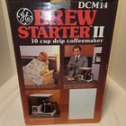 Vintage General Electric Ge 10 Cup Brew Starter 2 Coffee Maker Dcm14 With Box