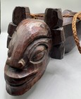 Tribal Tiki Png Pnw First Nation African Carved Wood Ceremonial Mask Basket Bowl