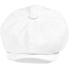 White Vintage Retro Newsboy Baker Boy Flat Ivy Gatsby Cabbie Driving Golf Hat